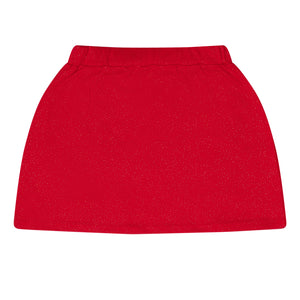 AW24 ADee REBECCA Red Glittery Sweat Skirt Set