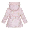 AW24 ADee STELLA Baby Pink Faux Fur Hooded Teddy Print Jacket