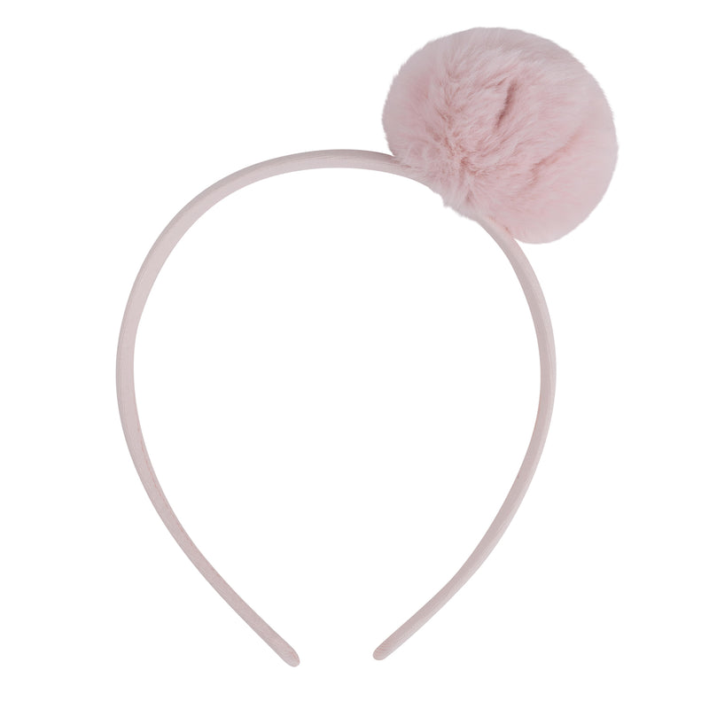 AW24 ADee SAWYER Baby Pink Pom Pom Headband