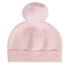 AW24 ADee SABRINA Baby Pink Knitted Pom Pom Teddy Hat