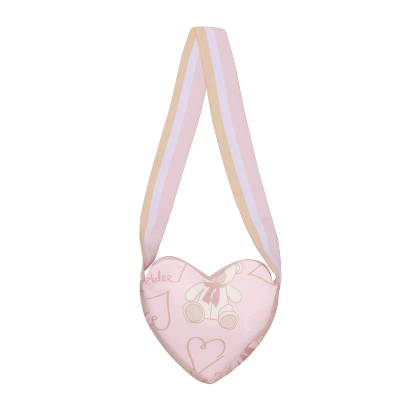 AW24 ADee SASHA Beige Teddy Heart Bag