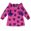 AW24 ADee TREASURE Hot Pink Hearts & Stars Print Frill Dress