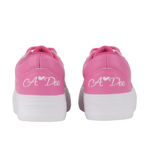 AW24 ADee PATTY Hot Pink Platform Trainers