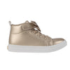 AW24 ADee BOWTIQUE Light Gold Bow Hi Top Trainers