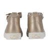 AW24 ADee BOWTIQUE Light Gold Bow Hi Top Trainers