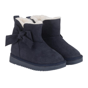 AW24 ADee BOWTIFUL Navy Blue Bow Boots