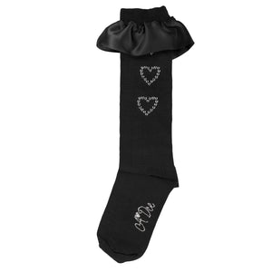 AW24 ADee BETTY Back To School Black Heart Socks