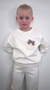 AW24 Balloon Chic Cream & Pink 'Little Sweety' Teddy Bear Tracksuit