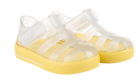 SS23 Igor STAR BRILLO Yellow Jelly Sandals Theodore Couture